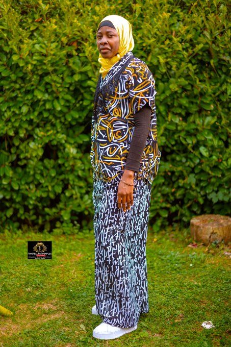 Soie teinture Boubou 